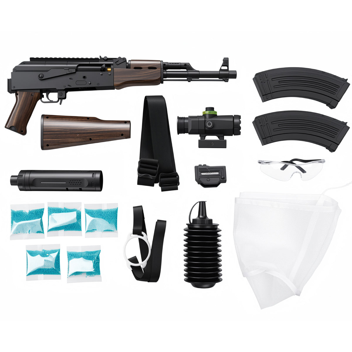 AK47 con acabado de madera